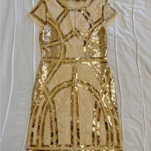 NWT Lulus Gold dress
